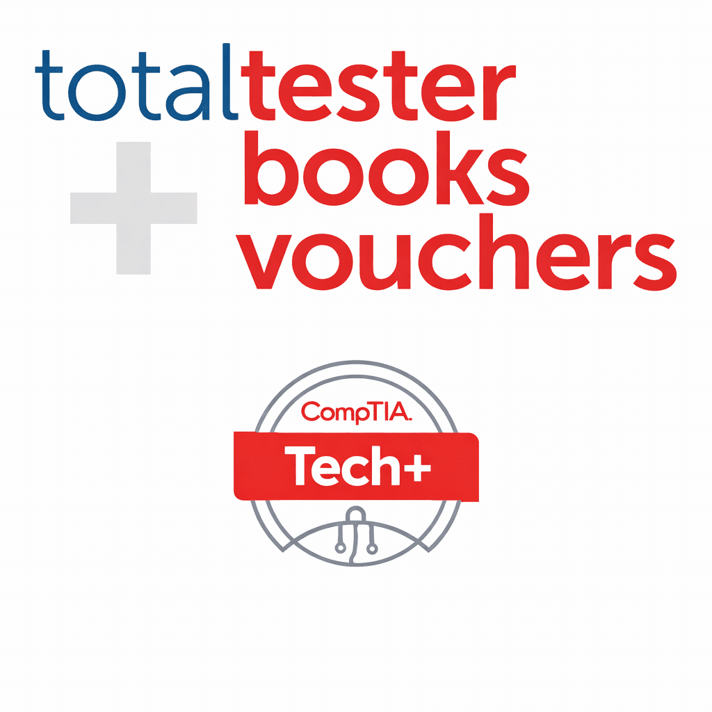 CompTIA Tech+, e-Book, TotalTester, & Voucher with Retake Assurance